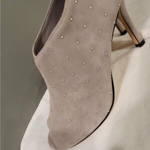 Lord & Taylor Butter Soft Suede Studded Heels